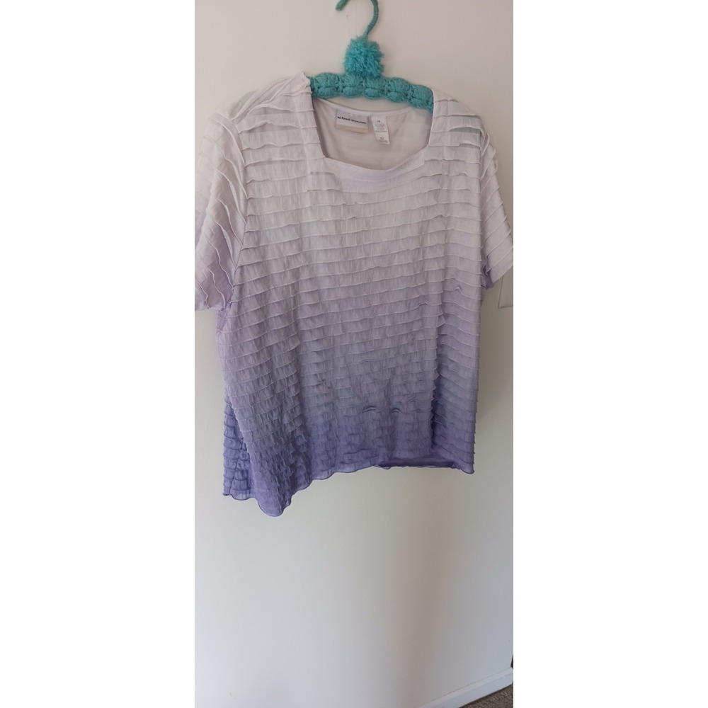 Alfred Dunner Woman's  Blouse  Size 1X FREE SHIPPING